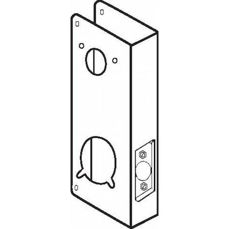 Don-Jo 15" Classic Wrap Around for Simplex 1000, E2000, 4000, and 5000 with 2-3/4" Backset and 1-3/4" Door CW5000S